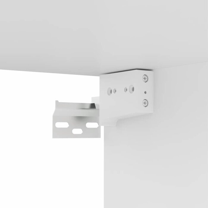 4-teiliges TV-Lowboard Set Weiß - Schwebendes Design - bis zu 35% Rabatt