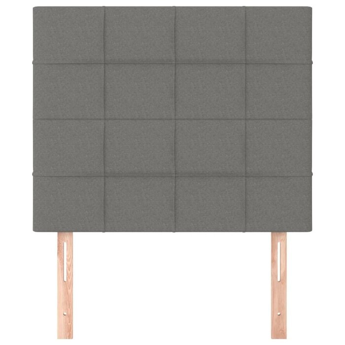 2er Set Kopfteil Bett 80x78/88cm Stoff Dunkelgrau - bis zu 35% Rabatt