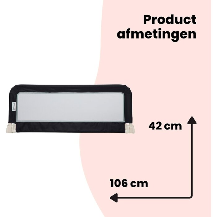Tragbares Bettschutzgitter 106x42 cm - Sicherer Schutz - bis zu 35% Rabatt