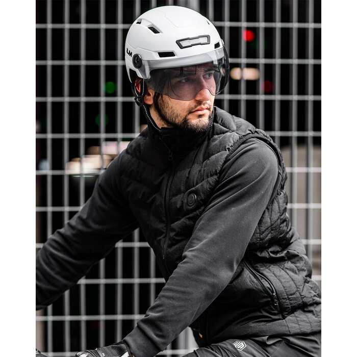 Fahrradhelm mit LED-Licht & Visier (Gr. S-M) - Bis zu 35% Rabatt