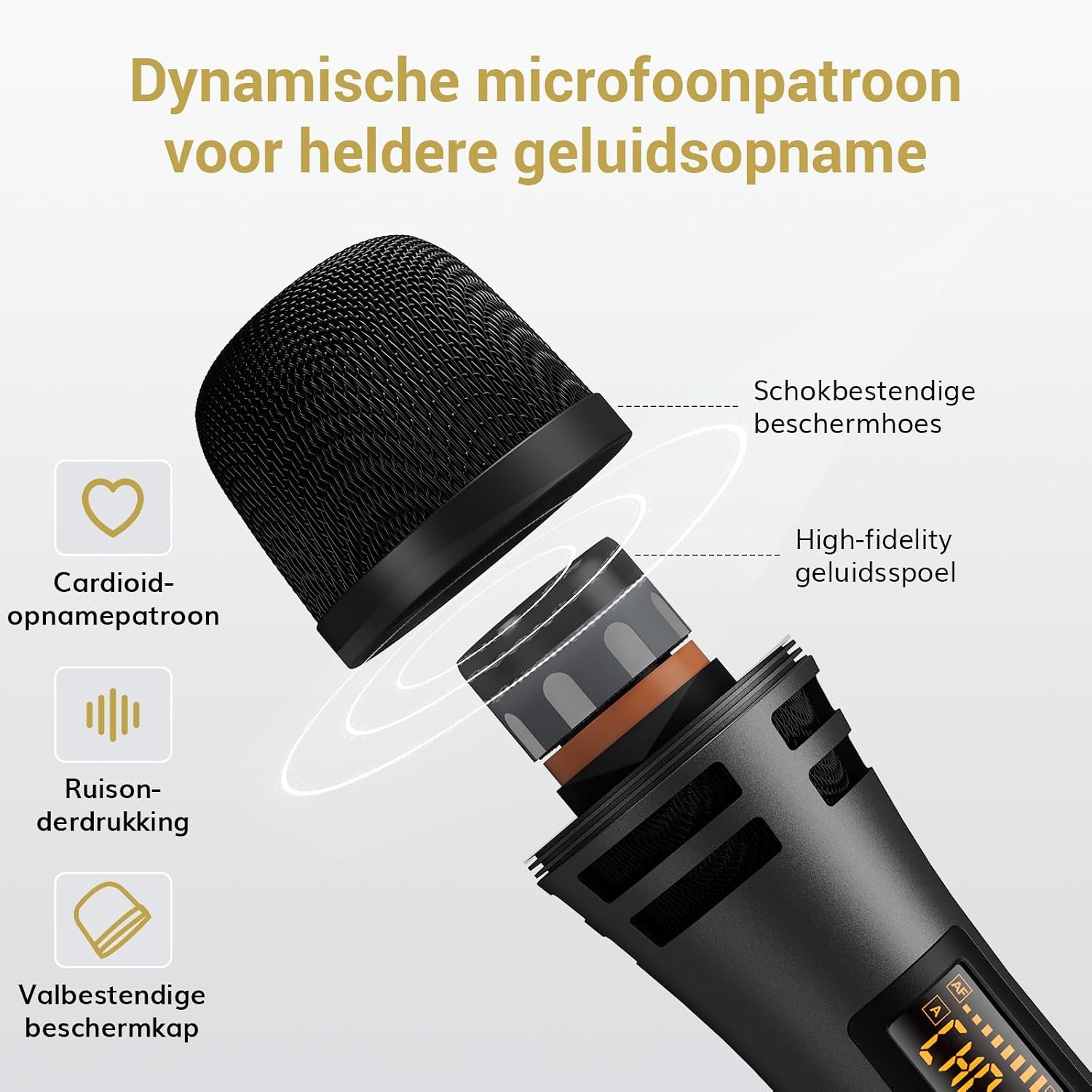 Drahtloses UHF-Mikrofon-Set mit 2 Handmikrofonen - Sparen Sie bis zu 35%!