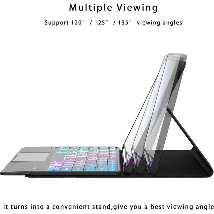 Tastatur-Hülle für Galaxy Tab S9 / S9 FE - QWERTZ mit Touchpad - bis zu 35% Rabatt