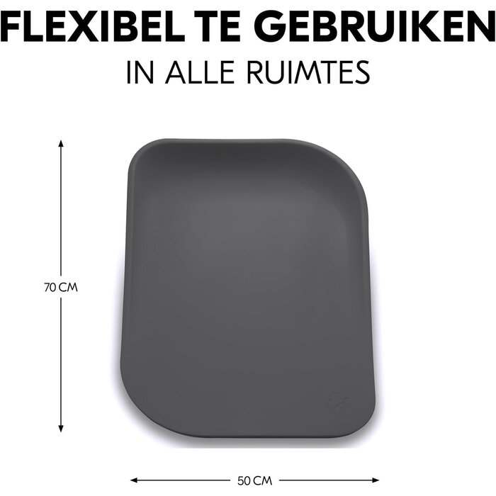 Ergonomische Wickelauflage 70x50 cm, Anthrazit - bis zu 35% reduziert