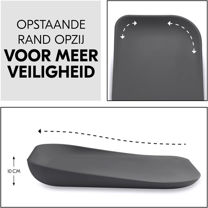 Ergonomische Wickelauflage 70x50 cm, Anthrazit - bis zu 35% reduziert