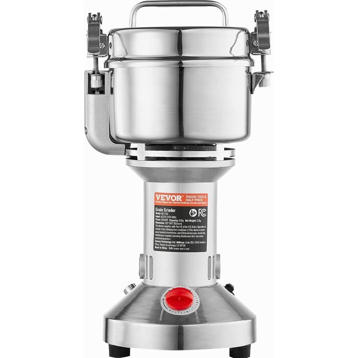 Elektrische Getreidemühle 550g - 2000W Edelstahl - jetzt bis zu 35% Rabatt