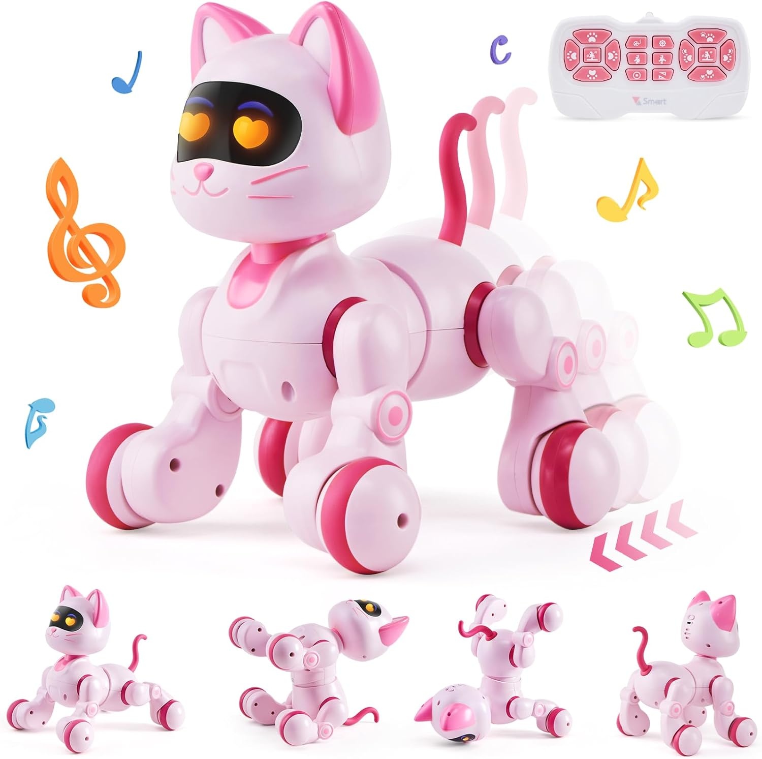 Interaktive Roboter-Katze - Pink - Programmierbar - Bis zu 35% Rabatt