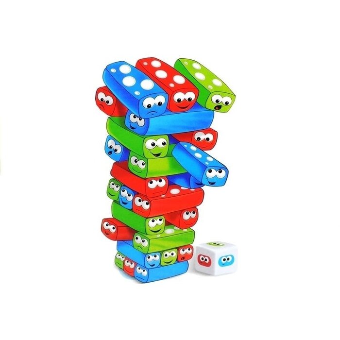 Buntes 3-in-1 Jenga-Geschicklichkeitsspiel für Kinder - bis zu 35 % Rabatt