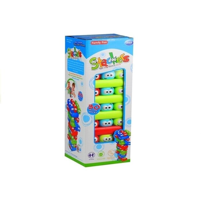 Buntes 3-in-1 Jenga-Geschicklichkeitsspiel für Kinder - bis zu 35 % Rabatt