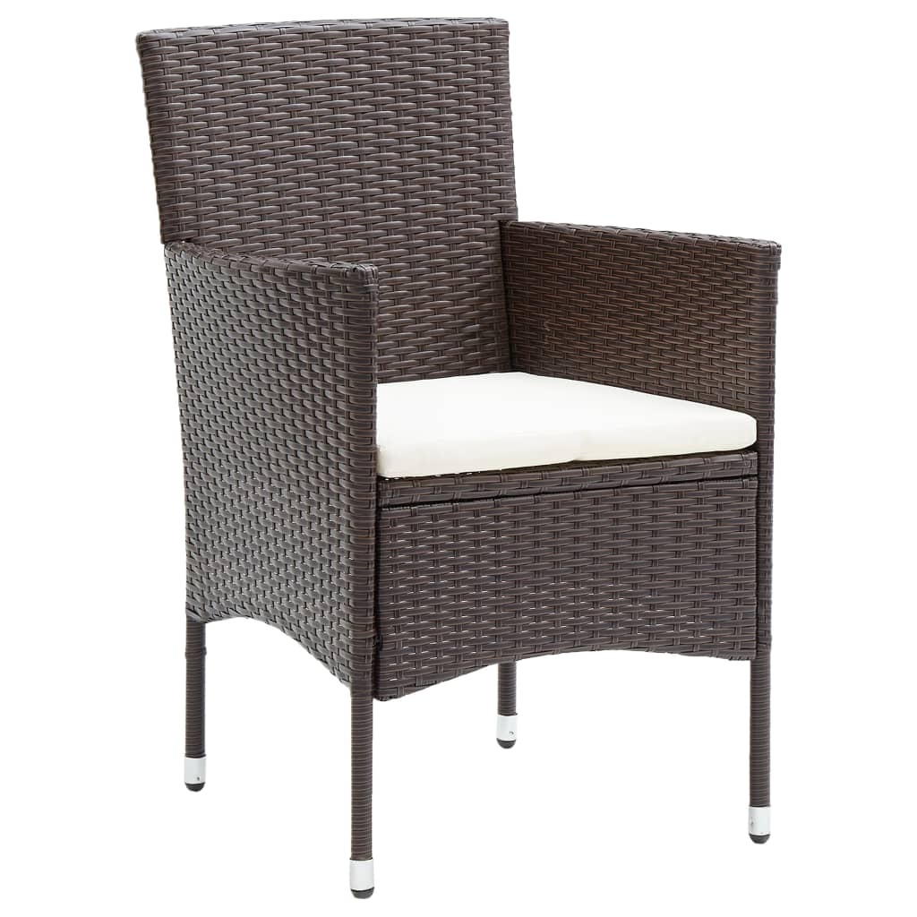 5-tlg. Gartenmöbel-Set aus Rattan - Braun - Sparen Sie bis zu 35%