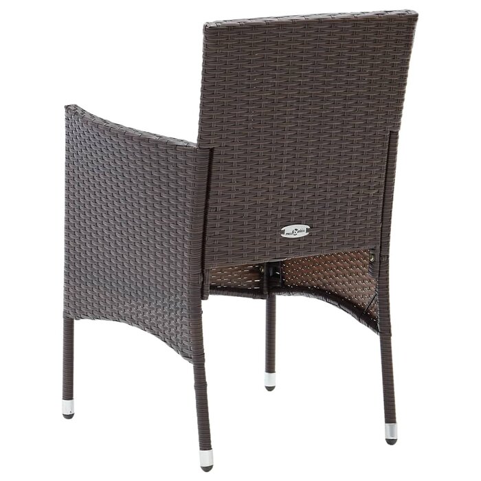 5-tlg. Gartenmöbel-Set aus Rattan - Braun - Sparen Sie bis zu 35%