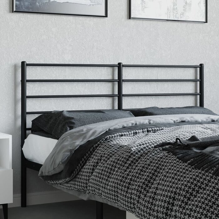 Vidaxl Bettkopfteil aus Metall, 120 cm, Schwarz - jetzt bis zu 58% Rabatt
