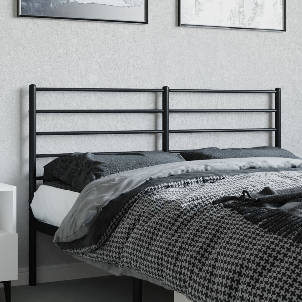 Vidaxl Bettkopfteil aus Metall, 120 cm, Schwarz - jetzt bis zu 58% Rabatt