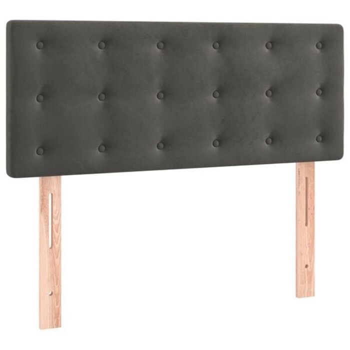 Luxuriöses Samt-Kopfteil 100x88cm Dunkelgrau - bis zu 72,6% Rabatt