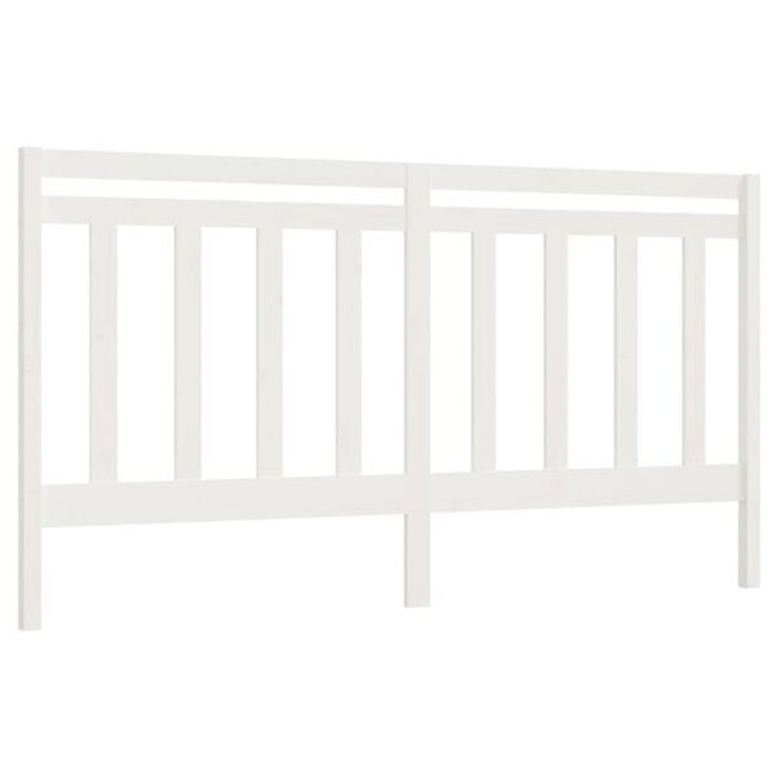 Vidaxl Massives Kiefernholz Kopfteil Weiß 206x100 cm - Jetzt bis zu 49% sparen