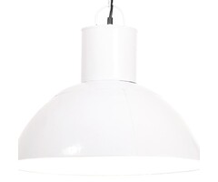 Vidaxl Industrie-Hängeleuchte Weiß, 48 cm, E27 - Jetzt bis zu 69,8% reduziert