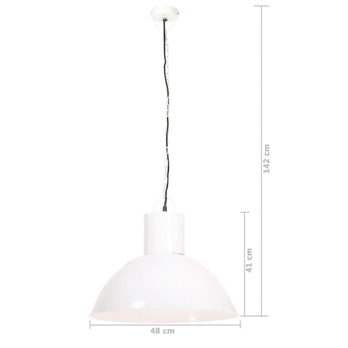 Hängeleuchte Industriestil Weiß 48cm - Sparen Sie bis zu 67% im Outlet