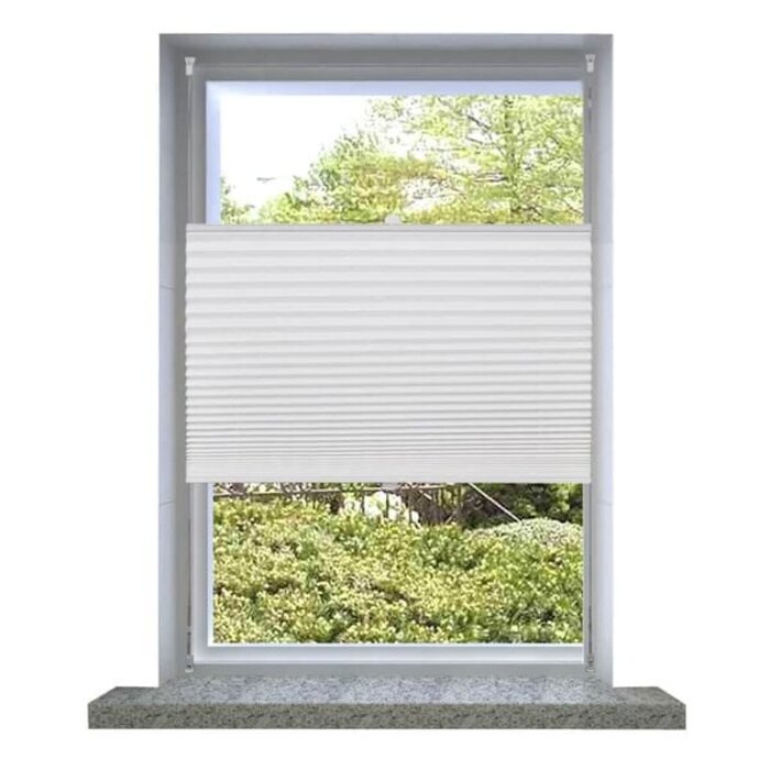 Plissee-Jalousie 70x200 cm Weiß, klemmbar - bis zu 74,5% günstiger