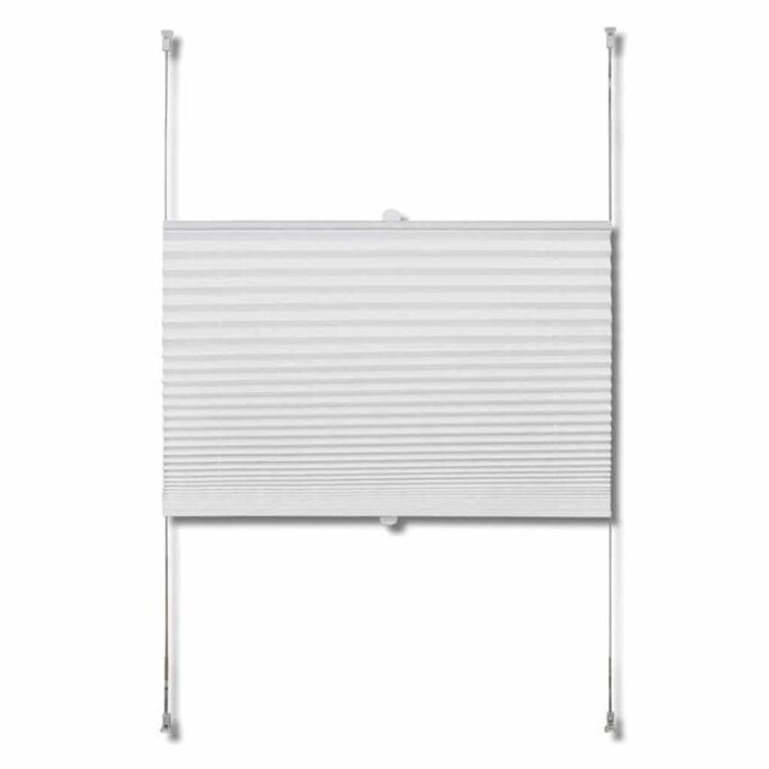 Plissee-Jalousie 70x200 cm Weiß, klemmbar - bis zu 74,5% günstiger