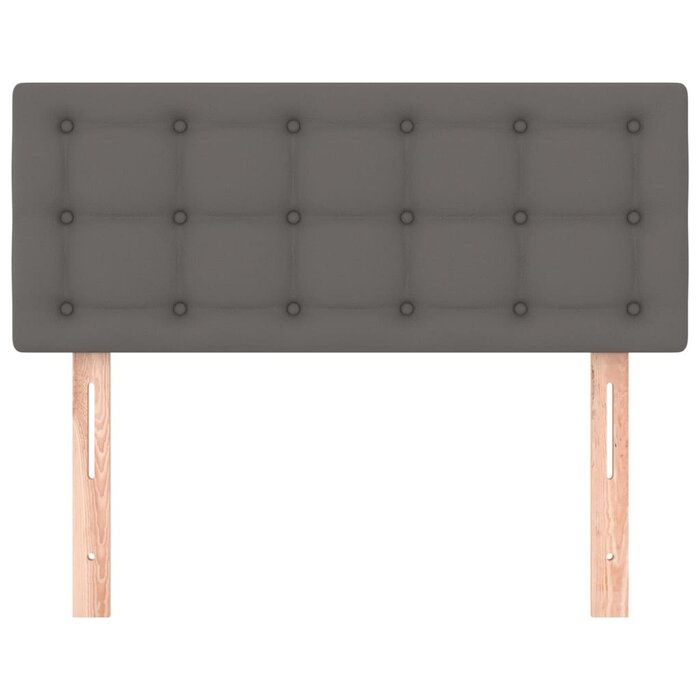 Vidaxl Bettkopfteil Kunstleder Grau 100x78/88cm - Jetzt bis zu 63% günstiger!