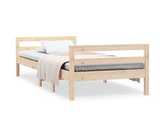 Vidaxl Bettgestell massives Kiefernholz 75x190cm - jetzt bis zu 73,3% günstiger