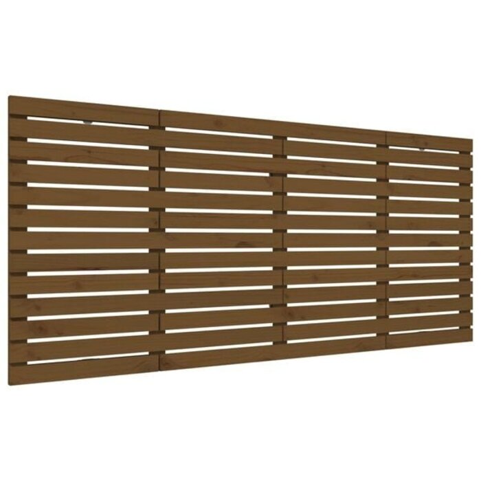 Massivholz Wand-Kopfteil Honigbraun 166x91,5cm - Jetzt bis zu 73% günstiger