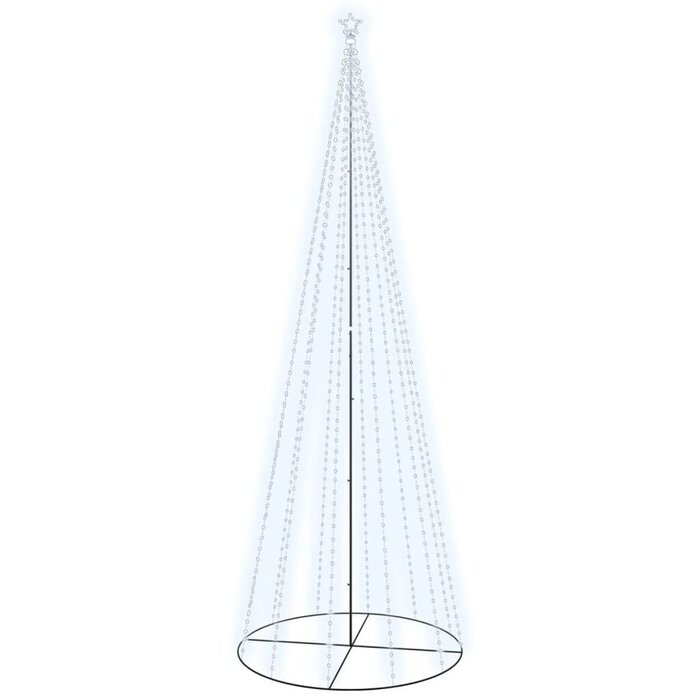 Vidaxl LED-Kegel-Weihnachtsbaum 500 cm, Kaltweiß, bis zu 56% Rabatt im Outlet
