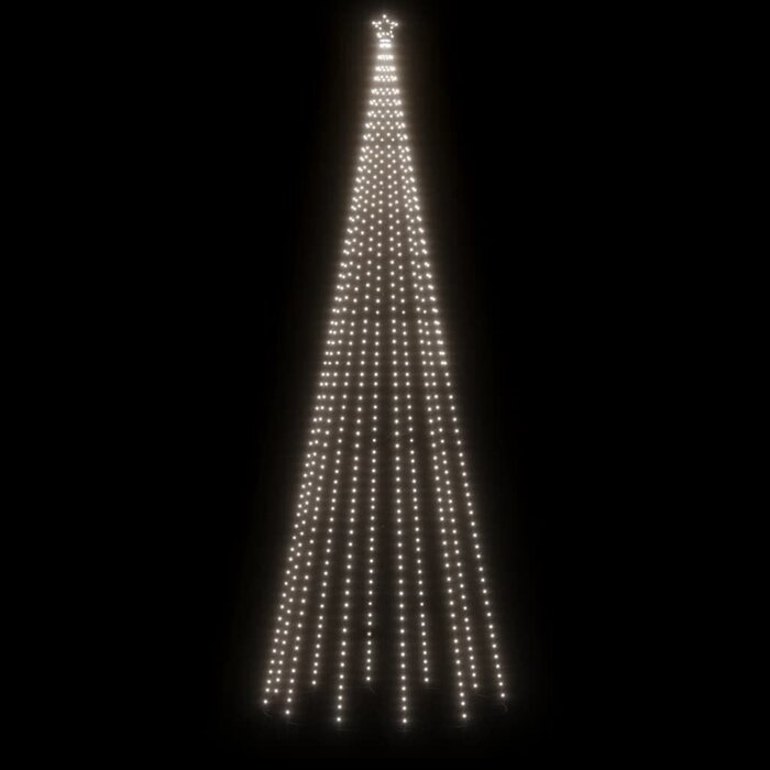 Vidaxl LED-Kegel-Weihnachtsbaum 500 cm, Kaltweiß, bis zu 56% Rabatt im Outlet