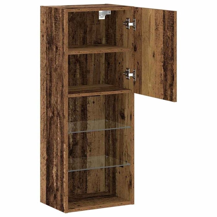 Wandmontierter TV-Schrank Altholz-Optik - Jetzt bis zu 76,7% Rabatt sichern!