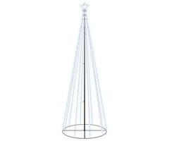 Vidaxl LED-Kegel-Weihnachtsbaum 300 cm, Kaltweiß, 8 Leuchtmodi - bis zu 42% Rabatt