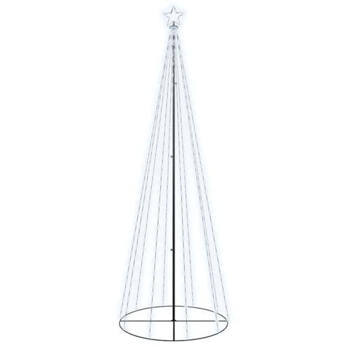 Vidaxl LED-Kegel Weihnachtsbaum, 300 cm, Kaltweiß - bis zu 36% Rabatt
