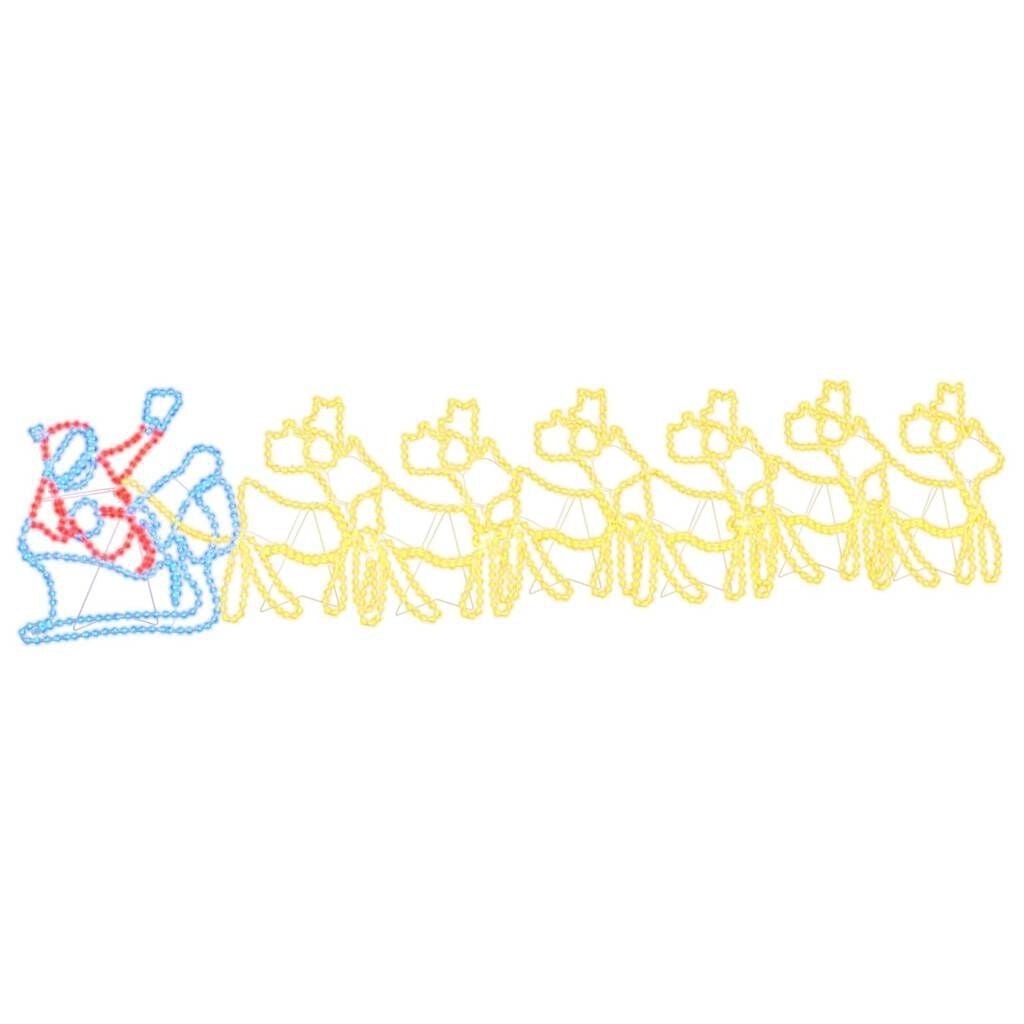 LED Weihnachtsdeko Weihnachtsmann & Schlitten 69x79cm - bis zu 66,4% Rabatt