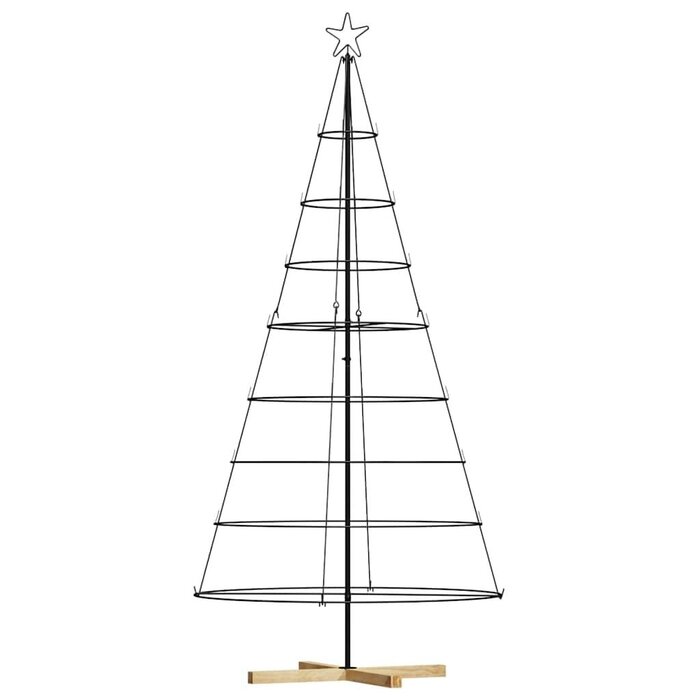 Vidaxl Weihnachtsbaum-Kegel Schwarz 210 cm - Jetzt bis zu 56% günstiger