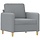 3-Sitzer Sofa 180 cm Stoff Dunkelgrau - Jetzt bis zu 78,8 % reduziert