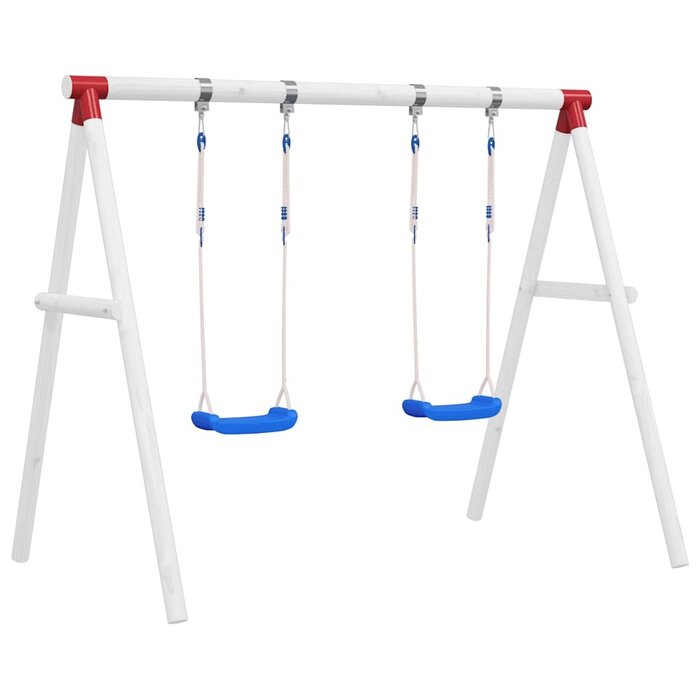 Vidaxl Doppel-Schaukelset aus Polyethylen - Blau - bis zu 53% günstiger