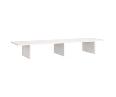 Vidaxl Monitorständer aus Kiefernholz 100cm - Weiß - bis zu 61% sparen!