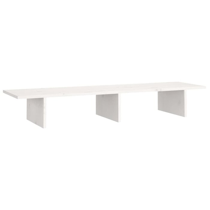 Vidaxl Monitorständer aus Kiefernholz 100cm - Weiß - bis zu 61% sparen!
