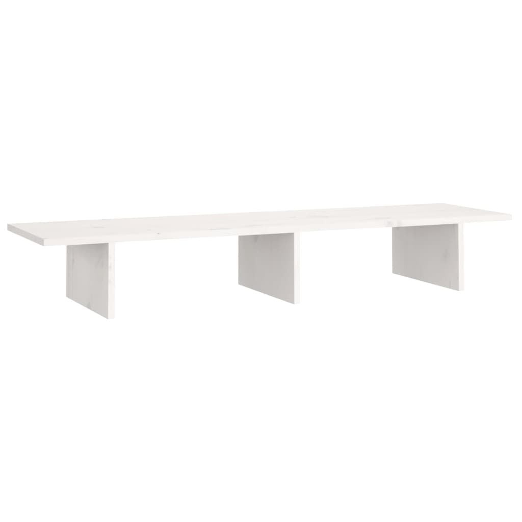 Vidaxl Monitorständer aus Kiefernholz 100cm - Weiß - bis zu 61% sparen!