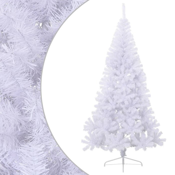 Vidaxl Halber künstlicher Weihnachtsbaum, 180 cm, Weiß - bis zu 53% sparen