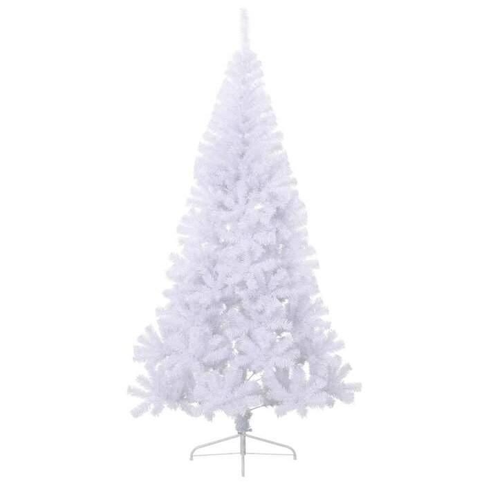 Vidaxl Halber künstlicher Weihnachtsbaum, 180 cm, Weiß - bis zu 53% sparen