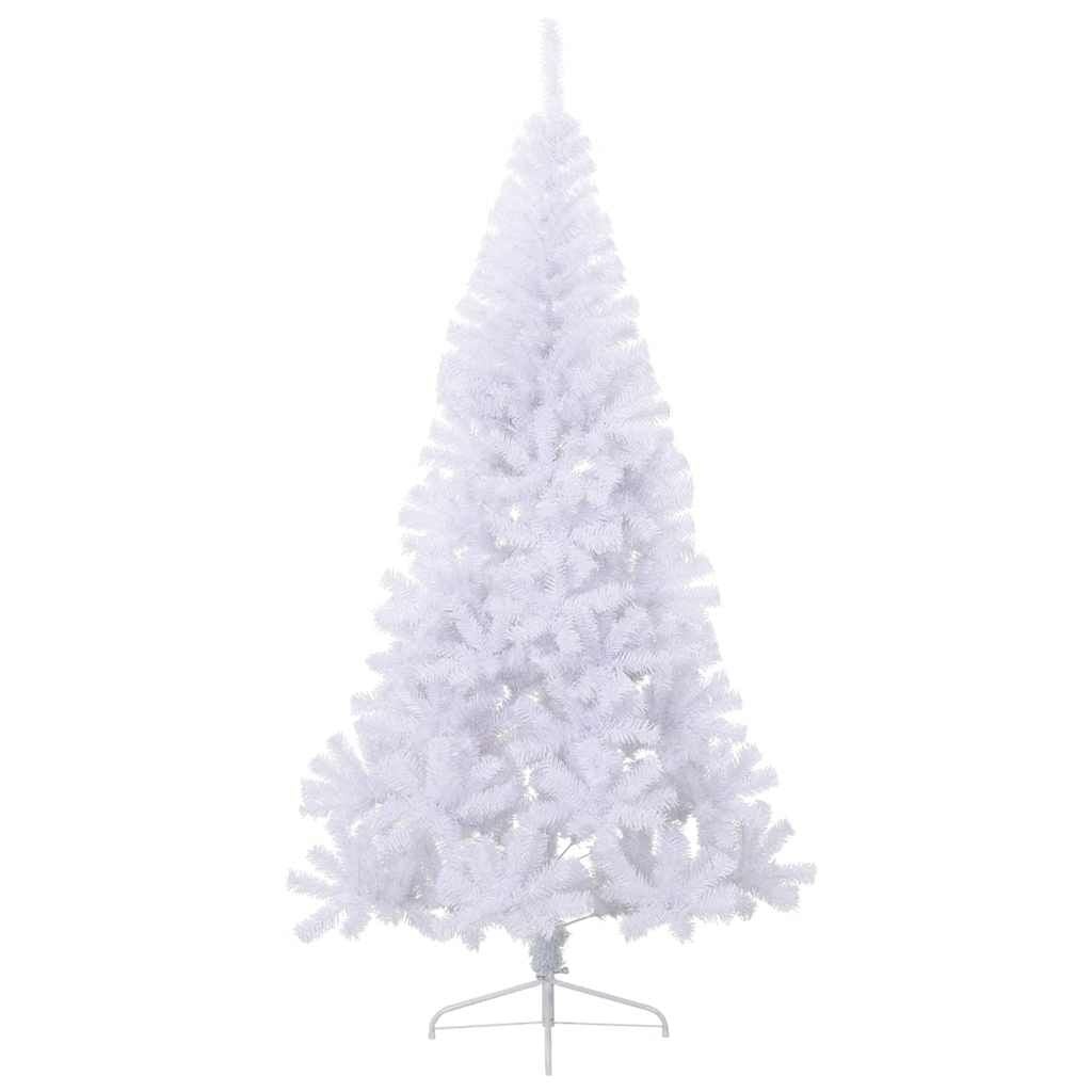 Vidaxl Halber künstlicher Weihnachtsbaum, 180 cm, Weiß - bis zu 53% sparen