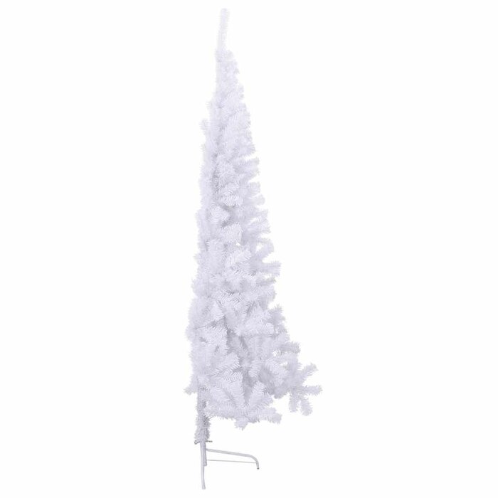 Vidaxl Halber künstlicher Weihnachtsbaum, 180 cm, Weiß - bis zu 53% sparen