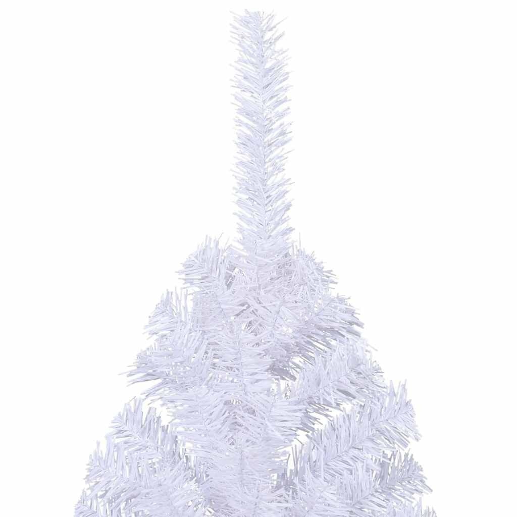 Vidaxl Halber künstlicher Weihnachtsbaum, 180 cm, Weiß - bis zu 53% sparen