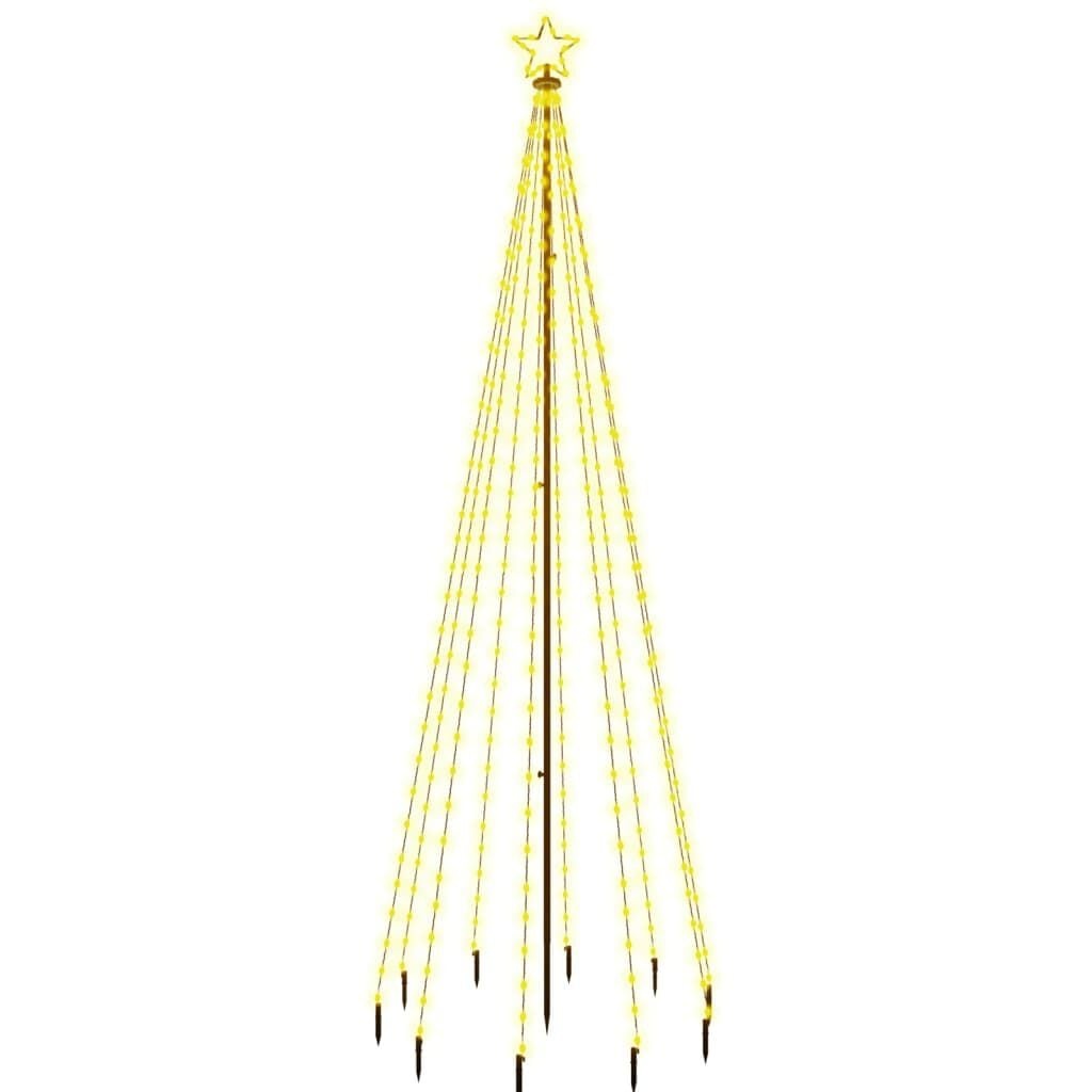 Vidaxl LED-Weihnachtsbaum mit Erdspieß, 300 cm, warmweiß - bis zu 55% reduziert
