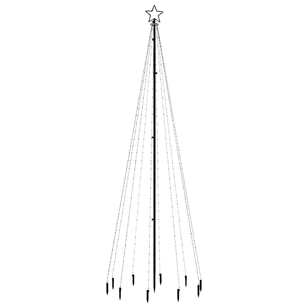 Vidaxl LED-Weihnachtsbaum mit Erdspieß, 300 cm, warmweiß - bis zu 55% reduziert