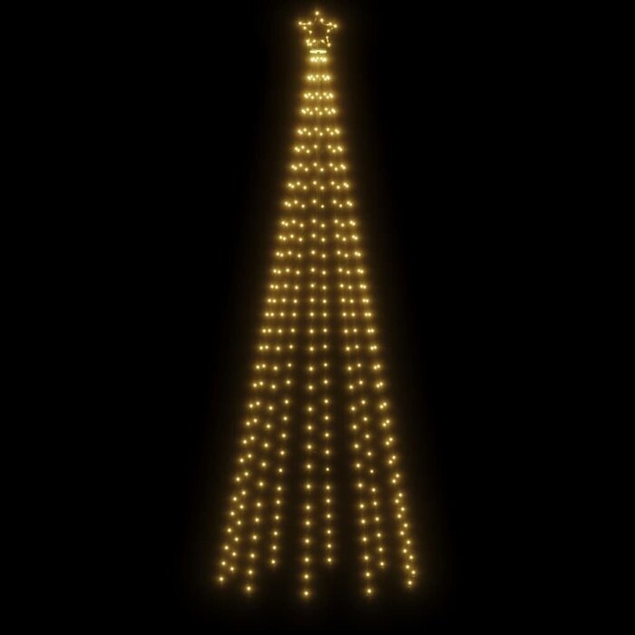 Vidaxl LED-Weihnachtsbaum mit Erdspieß, 300 cm, warmweiß - bis zu 55% reduziert
