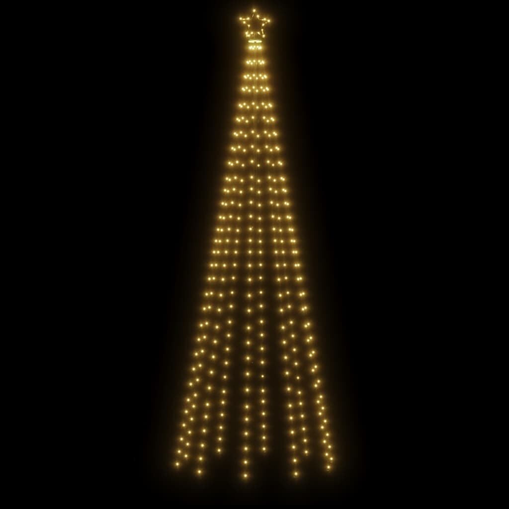 Vidaxl LED-Weihnachtsbaum mit Erdspieß, 300 cm, warmweiß - bis zu 55% reduziert
