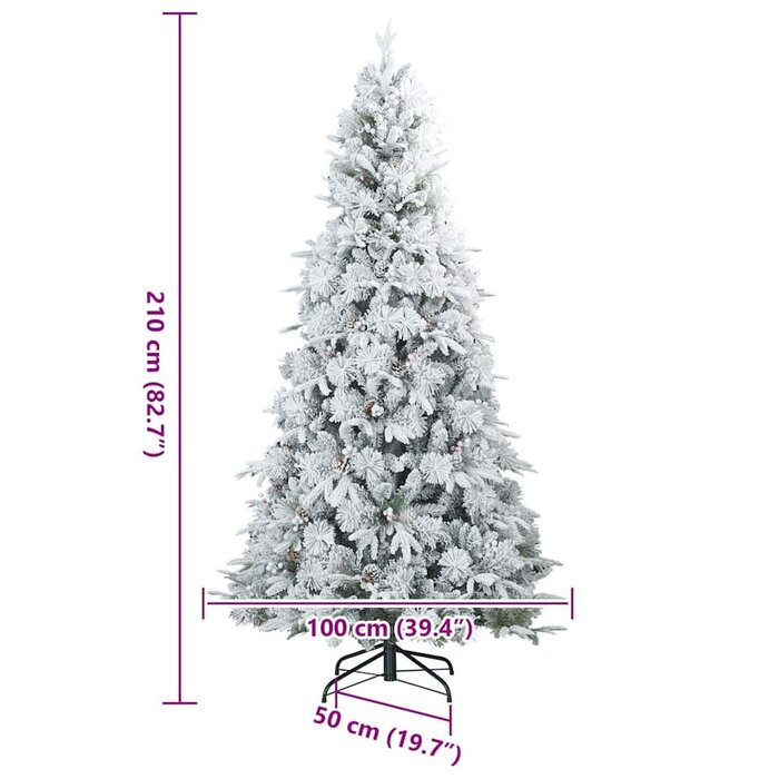 Künstlicher Weihnachtsbaum 210 cm, verschneit - Jetzt bis zu 72,8% Rabatt!
