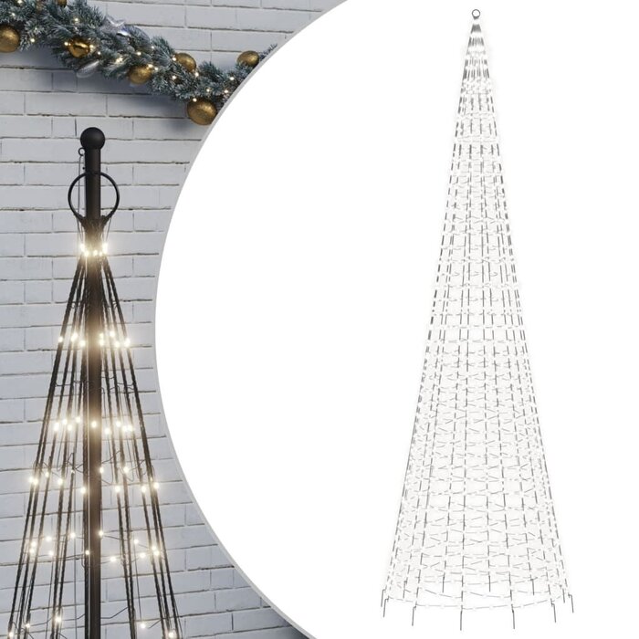 Vidaxl LED-Weihnachtsbaum für Fahnenmast 500 cm, 1534 LEDs - bis zu 59% Rabatt