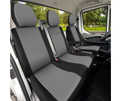 Iveco Daily VI Autositzbezüge 2+1 - Schwarz/Grau - bis zu 29% Rabatt