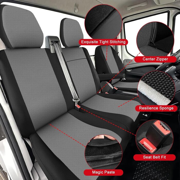 Sitzbezug-Set Iveco Daily VI 2014-2025 (2+1) - Jetzt bis zu 74,6% sparen